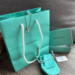 Tiffany & Co. Paloma Picasso Sterling Silver Necklace with Blue Packaging